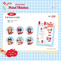 【BOSS BITCH BABY Fried Chicken】菜單色紙&MINI徽章Set