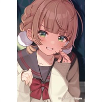 【時雨羽衣】方形角色徽章/放課後