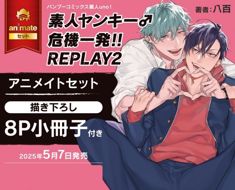 【日文】素人ヤンキー♂危機一発!! REPLAY(02) animate限定特典版【描き下ろし8P小冊子付き】