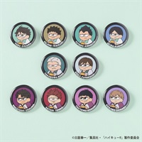 【排球少年】 胸章(隨機) B10◆アニメ版/ジロリ  缶バッジ 仙台