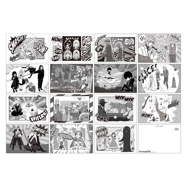 【Fate/strange Fake】SNOW FIELD STRANGE 明信片組(15張一組)