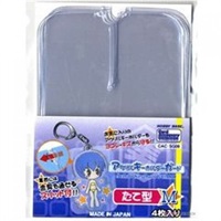 【備品】壓克力鑰匙圈保護套　長方形M(約80x57mm)