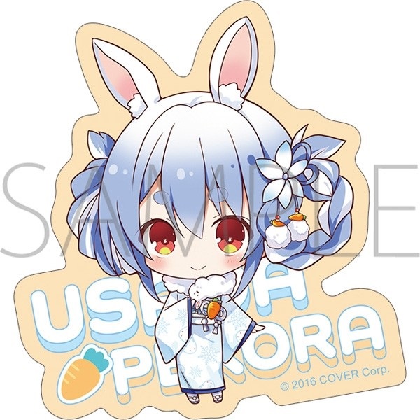 【hololive】造型貼紙 / 兎田ぺこら 振袖うさぎ