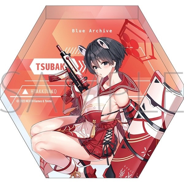 【蔚藍檔案】六角壓克力板 ツバキ