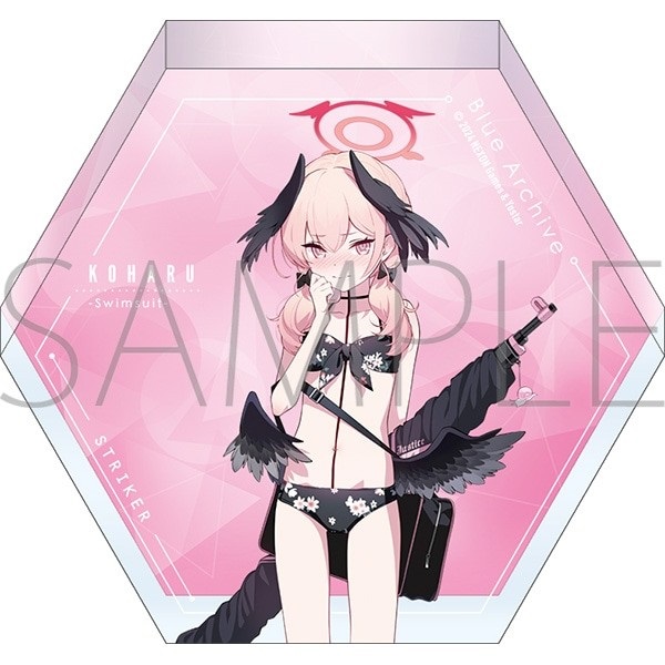 【蔚藍檔案】壓克力杯墊/コハル（水着）