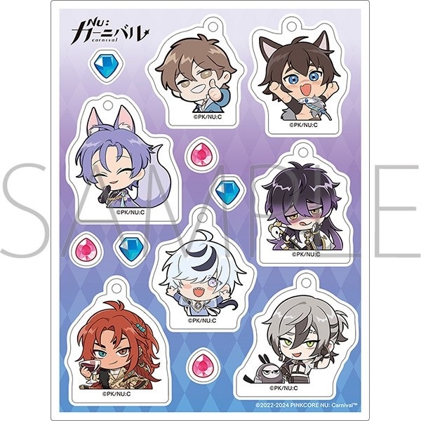 【新世界狂歡】自行拼裝壓克力立牌零件組 伊得・玖夜・可爾・布儡・啖天・歛・環