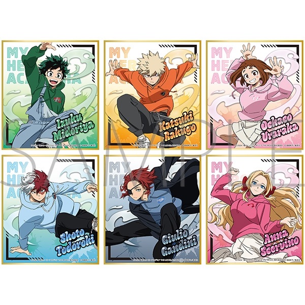 【我的英雄學院】mini色紙(隨機) B6◆ミニ色紙コレクション・劇場版ﾕｱ