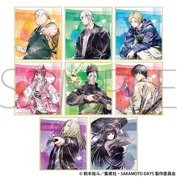 【坂本日常SAKAMOTO DAYS】色紙(隨機) B8◆ﾐﾆ色紙ｺﾚｸｼｮﾝ･ｱﾆﾒ版/Art-Pic