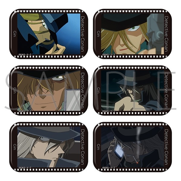 【名偵探柯南】長型胸章(隨機) B6◆ｽｸｴｱ缶ﾊﾞｯｼﾞｺﾚｸｼｮﾝ･ｱﾆﾒ版/ｼﾞﾝ