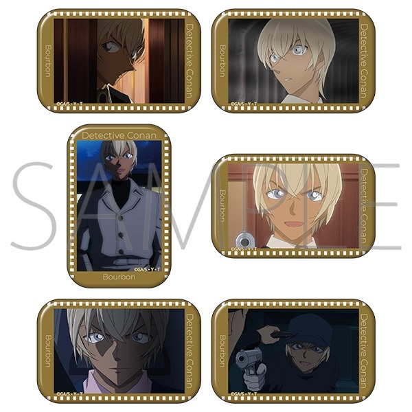 【名偵探柯南】長型胸章(隨機) B6◆ｽｸｴｱ缶ﾊﾞｯｼﾞｺﾚｸｼｮﾝ･ｱﾆﾒ版/ﾊﾞｰﾎﾞﾝ