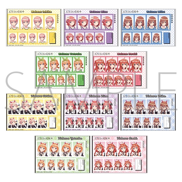 【五等分的新娘】證件風照片(隨機) B10◆証明写真館・ｱﾆﾒ版*