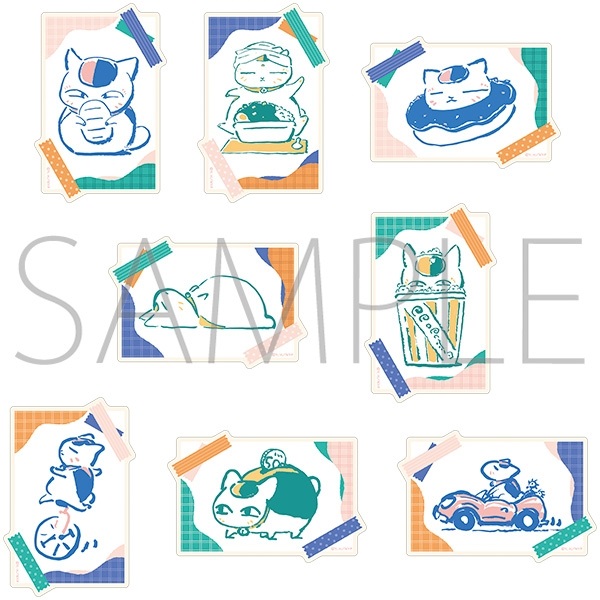 【夏目友人帳】貼紙(隨機) B8◆ﾆｬﾝｺ先生ぺたｺﾚｸｼｮﾝ･ｱﾆﾒ版