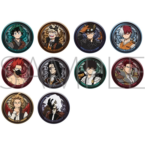 【我的英雄學院】胸章(隨機) ΣB10◆ﾒﾀﾙ缶ﾊﾞｯｼﾞｺﾚｸｼｮﾝ･ｱﾆﾒ版 ｽﾁｰﾑﾊﾟﾝｸ