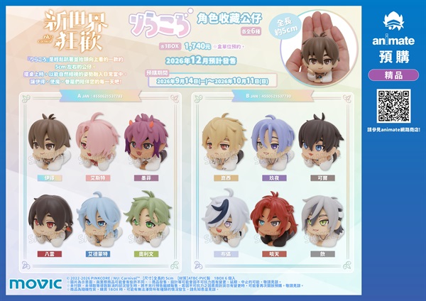 【新世界狂歡】りらころ角色收藏公仔A(盒購)
