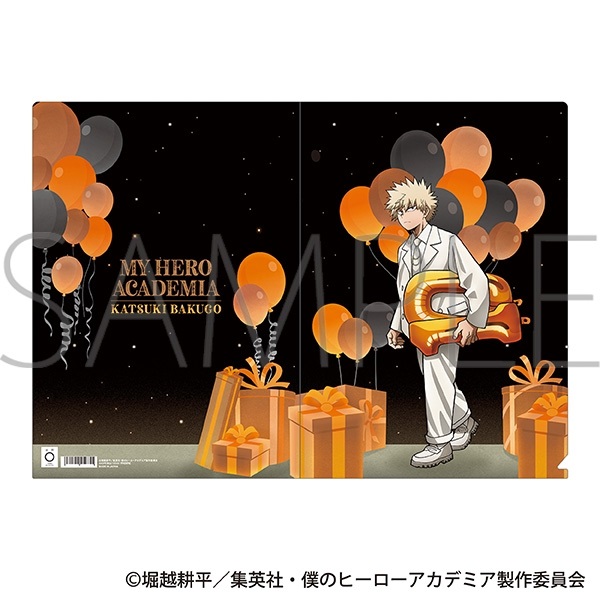 【我的英雄學院】資料夾 ｱﾆﾒ版･ｸﾘｱﾌｧｲﾙ／爆豪 勝己10周年ｽﾀｰﾄﾀﾞｯｼｭ