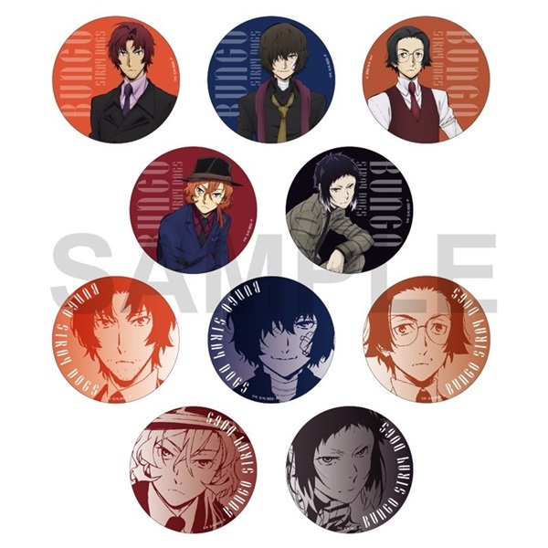 【文豪ストレイドッグス】胸章(隨機) B10トレーディングキラキラ缶バッジ AGF2020ver.