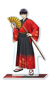 【新劇場版 銀魂 -吉原大炎上-】 Mega壓克力立牌（和装「緋」）志村新八