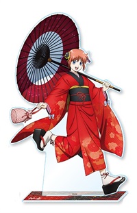 【新劇場版 銀魂 -吉原大炎上-】 Mega壓克力立牌（和装「緋」）神樂