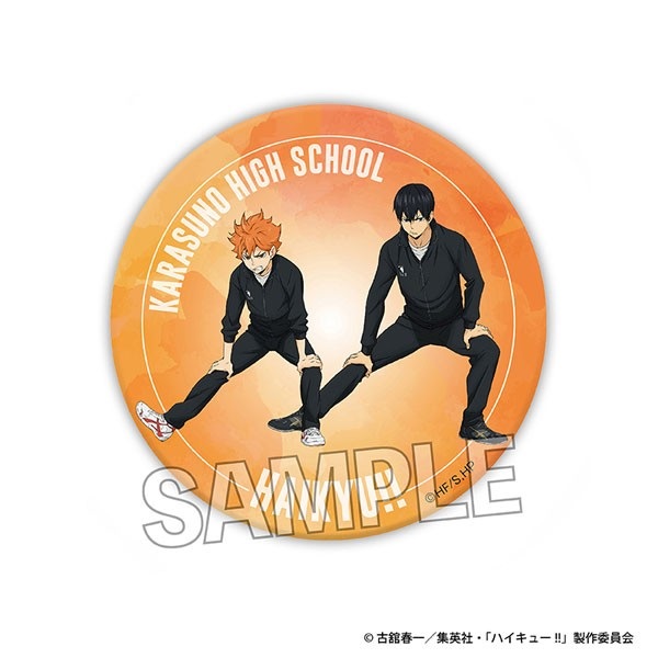 【排球少年!!】熱身運動!! ギラギラ角色徽章 日向翔陽/影山飛雄