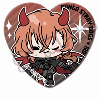 【文豪Stray Dogs】 心型徽章 ﾊｰﾄ型缶ﾊﾞｯｼﾞ 第5弾･Mocho-SD 中原中也