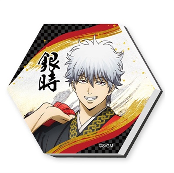 【新劇場版 銀魂 -吉原大炎上-】 六角磚磁鐵（和装「緋」）坂田銀時