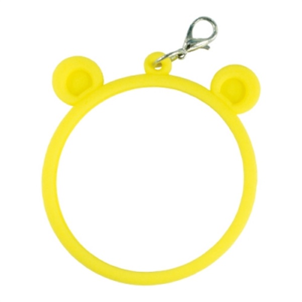 【備品】徽章 橡膠吊飾套 (黃)