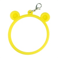 【備品】徽章 橡膠吊飾套 (黃)