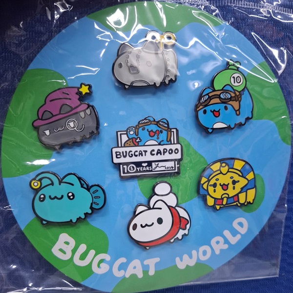 【貓貓蟲咖波】 [十周年]貓蟲世界島嶼要角大集合金屬胸針(附特別款)