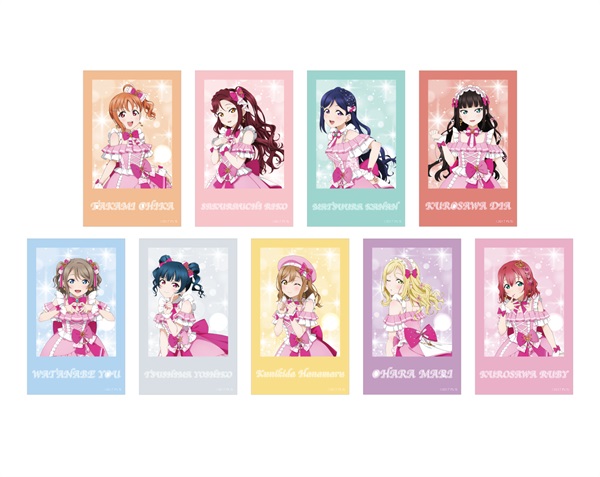 【Love Live! Sunshine!!（Aqours）】隨機相片風卡片(Aqours) 全9種