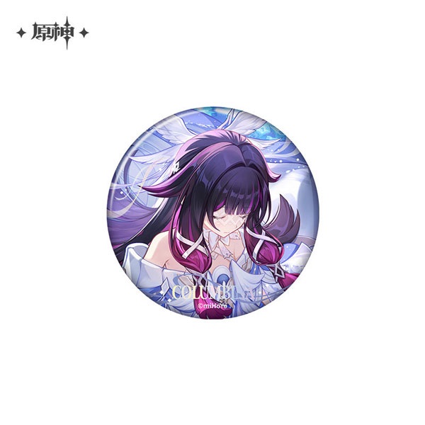 【原神】 如果在冬夜系列（2602）徽章 哥倫比婭款