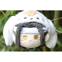 【魔道祖師】動畫 兔團團毛絨鑰匙圈 藍忘機款