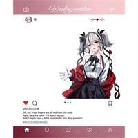 【鳴潮】「冬日邀約」 壓克力透明小卡 椿