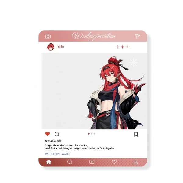 【鳴潮】「冬日邀約」 壓克力透明小卡 吟霖